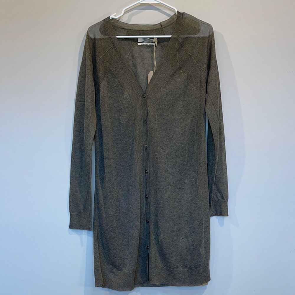All Saints Gray Long Cardigan - Picture 1 of 8